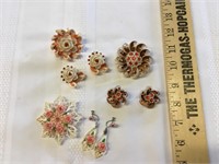 Sea shell pendant and earring sets