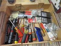 assorted screw drivers  othe tools nice lot