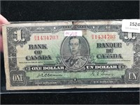 1937 Canadian Dollar $1 Osbone-Towers