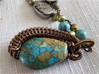 Possibly Persian turquoise necklace