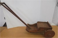 Vintage Pull Cart For Child 20" Cart 32" Handle