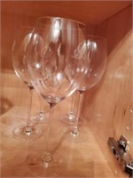 5 large Wine glasses