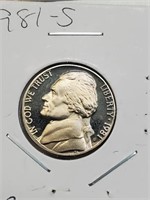 1981-S Proof Jefferson Nickel