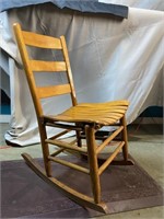 Wood Ladder Back 32'' Rocking Chair