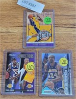 3 KOBE BRYANT BASKETBALL SPORTS TRADING CARDS