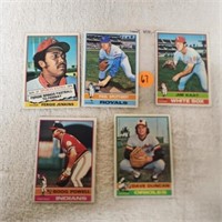 5-1976 Topps Cards