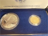 US Gold & Silver Coins 1987 Constitution presentat