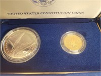 US Gold & Silver Coins 1987 Constitution presentat