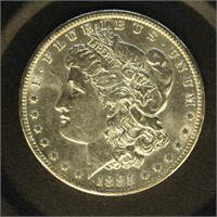 US Silver Coin 1885-O Morgan Silver Dollar $1, Cir