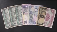Worldwide Currency, selection of banknotes incl Ca