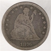 1876 Seated Liberty Quarter (Nice)