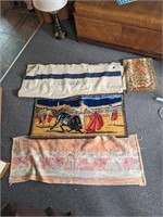 Assortment of decorative blankets