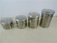 Set of Stainless Food Canisters