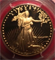 1986-W PCGS 69 Proof Deep Cameo Gold Eagle 1oz