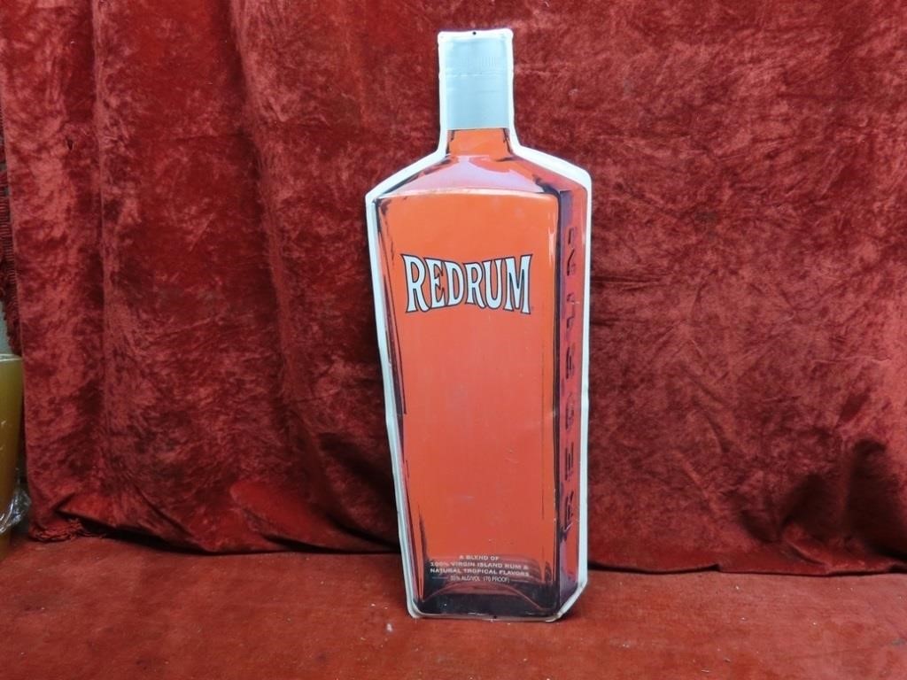 Redrum Liquor beer sign.