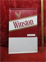 Winston Cigarette metal sign.