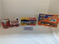 Toy Truck - Bus - Train with logo advertising