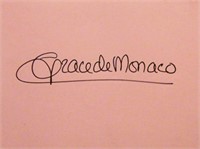 Princess Grace DeMonaco signature slip