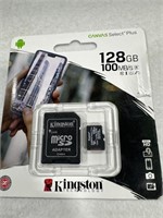 KINGSTON CANVAS SELECT PLUS 128GB MICRO SD CARD