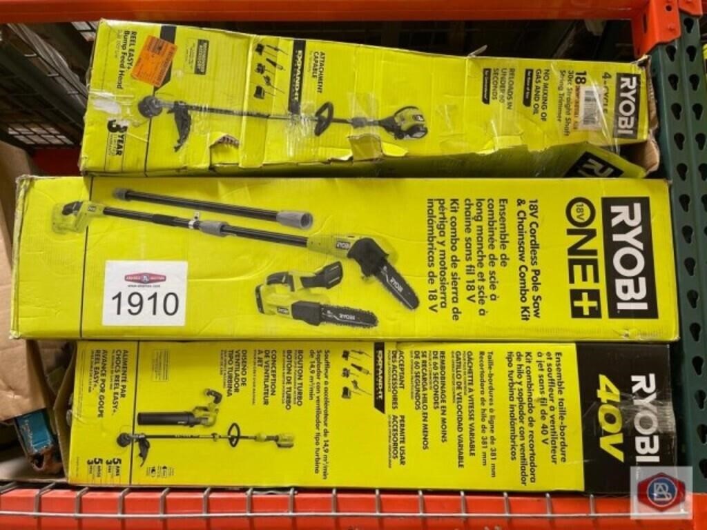 3 pcs mix items; assorted RYOBI tools