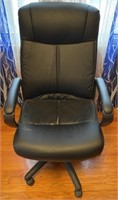 Black High Back Faux Leather Office Chair