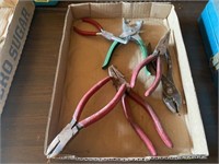 assortment of pliers and cutters
