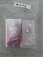Juicy Couture and Calvin Klein  perfume