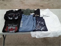 Mens assorted large tshirts and long sleeves