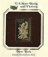 NEW YORK STATE BIRD & FLOWERS STAMP