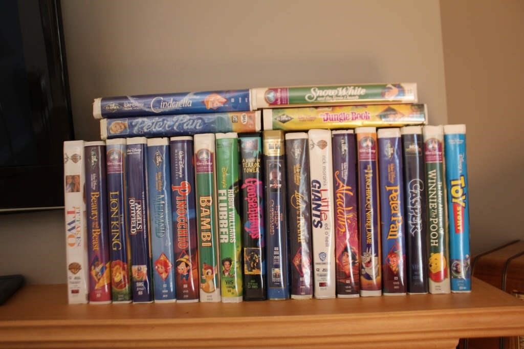 Collection of  children VHS tapes, Disney,
