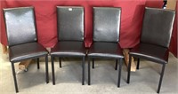 4 Matching Black Vinyl Seats