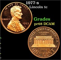 Proof 1977-s Lincoln Cent 1c Grades GEM++ Proof De