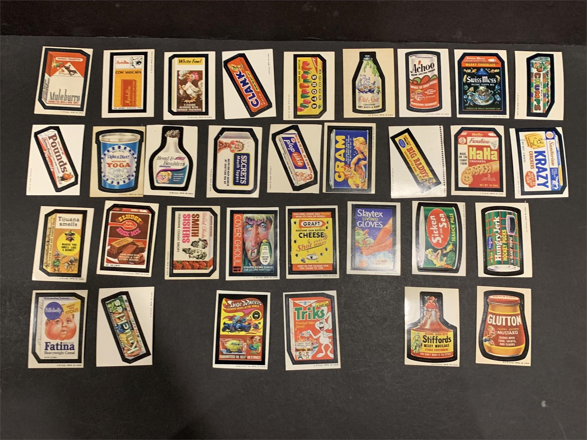 1974 Topps Wacky Packages 10th Series 10 Complete