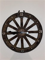 Wagon Wheel Wall Clock 20.5"