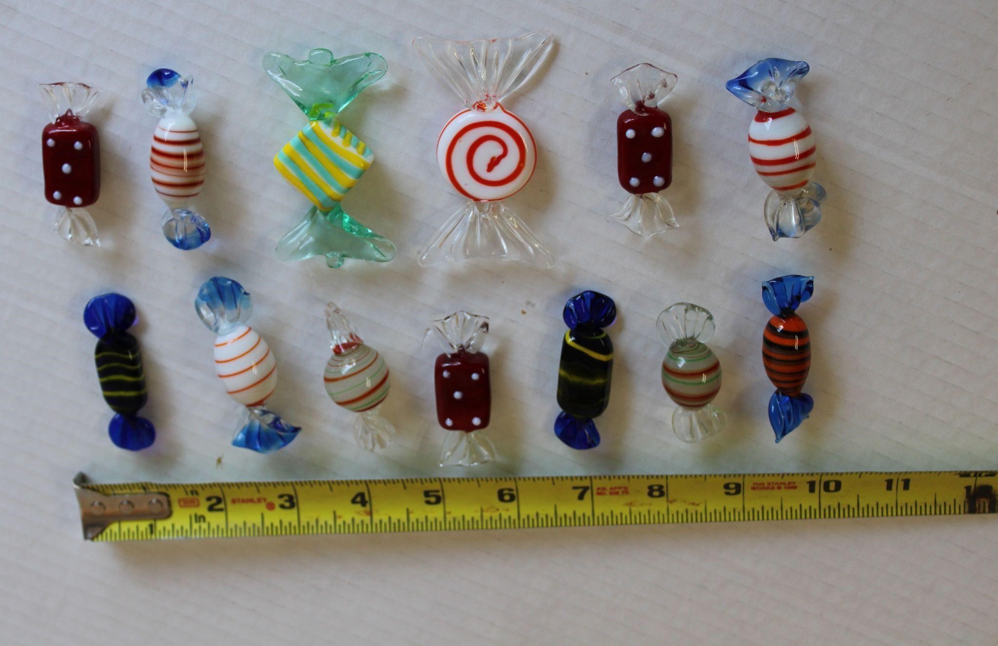 Art Glass Candy Pieces