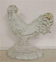 12in. Cast Iron Rooster Doorstop