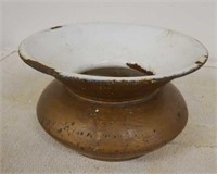 Enameled Cast Iron Spittoon