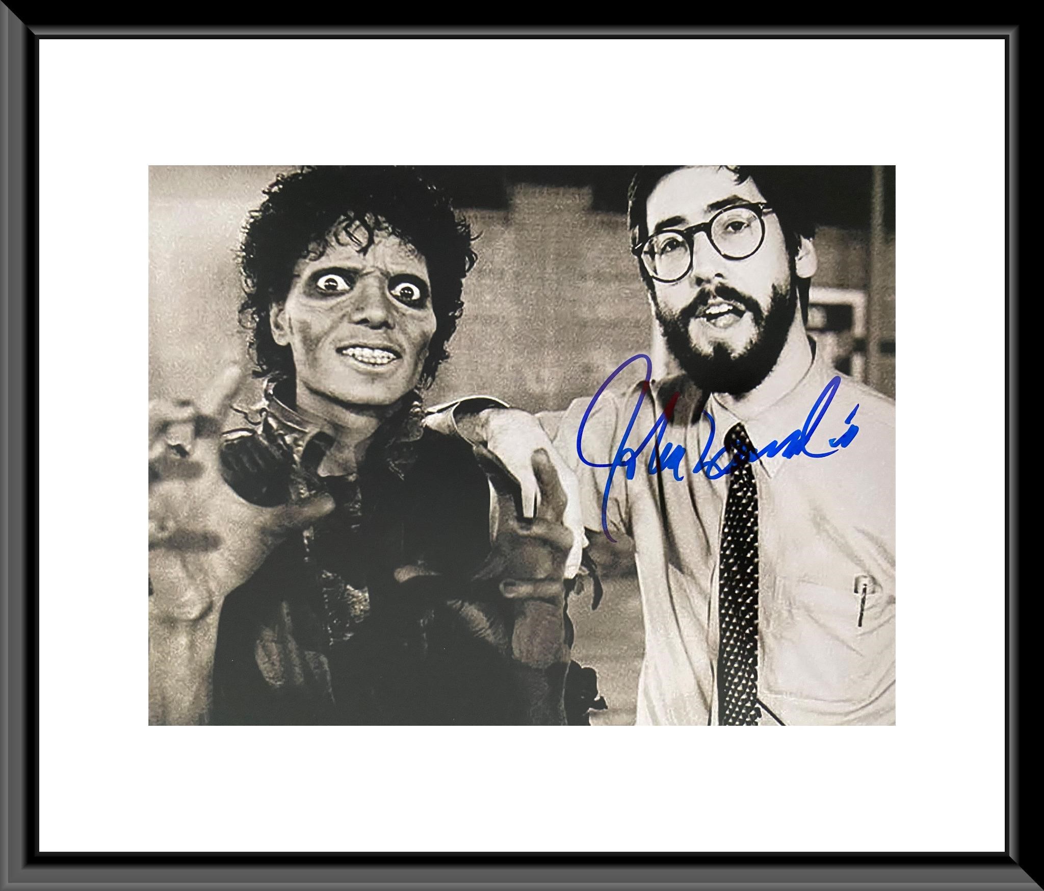 Michael Jackson's Thriller John Landis signed phot