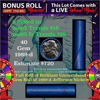 1-5 FREE BU Nickel rolls with win of this 1989-d S