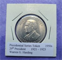 Presidential Series Token Warren G. Harding