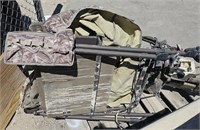 Folding Chair Blind System for  Duck Hunting