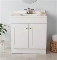 Project Source $203 Retail 30-in White Single NEW