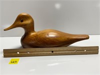 Butternut Wooden Duck-signed