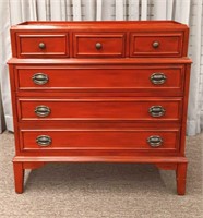 Gallery Top Three Over Three Drawer Chest