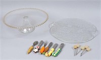 Cheese Platter, Candlewick Cake Stand & More