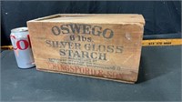 Wood starch box