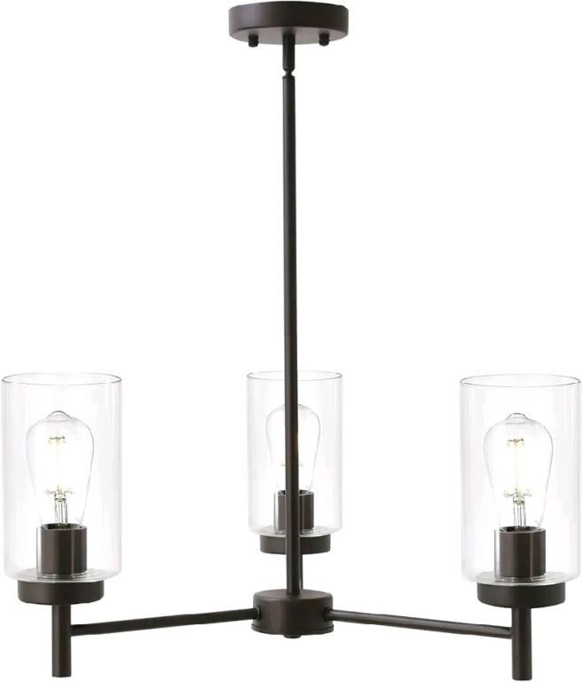 New VINLUZ Contemporary 3-Light Chandeliers Rustic