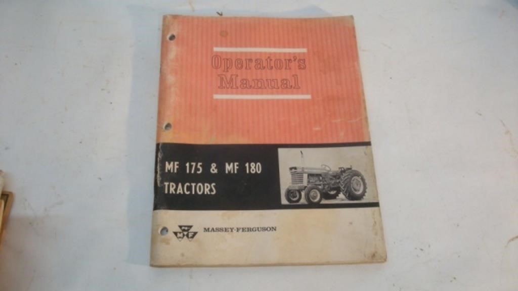Massey Ferguson MF 175 & 180 Tractor Manual