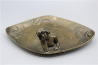1920s Art Deco Bronze Mermaid Trinket Dish