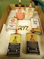 (6) Oil Cans - Phillips 66, Archer & Gulf